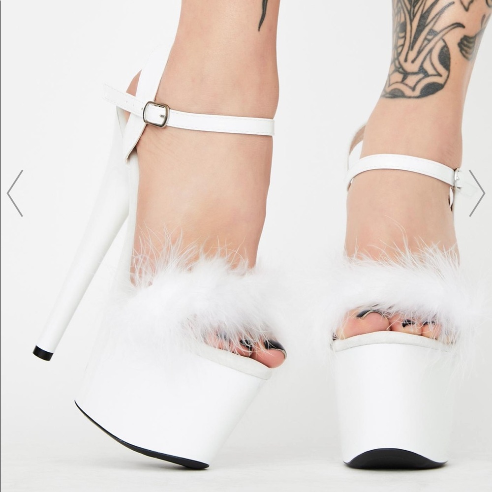 DOLLS KILL Purely Heartless Platform Heels